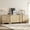 Oak, variant on WAMPAT 116.5" Extra Wide 3-in-1 Dresser, Farmhouse Long Dresser with 15 Drawers, Includes One 9-Drawer Dresser and Two 3-Drawer Dressers, Modular Storage Cabinet for Bedroom, Living Room, or TV Stand