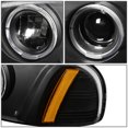 thumbnail image 3 of NUVISION for 01-07 GMC Sierra Denali Dual Halo Projector Bumper Headlight Black/Amber, 3 of 6