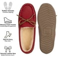 thumbnail image 4 of Alpine Swiss Sabine Women's Genuine Leather Suede Moccasin Slippers House Shoes, 4 of 5