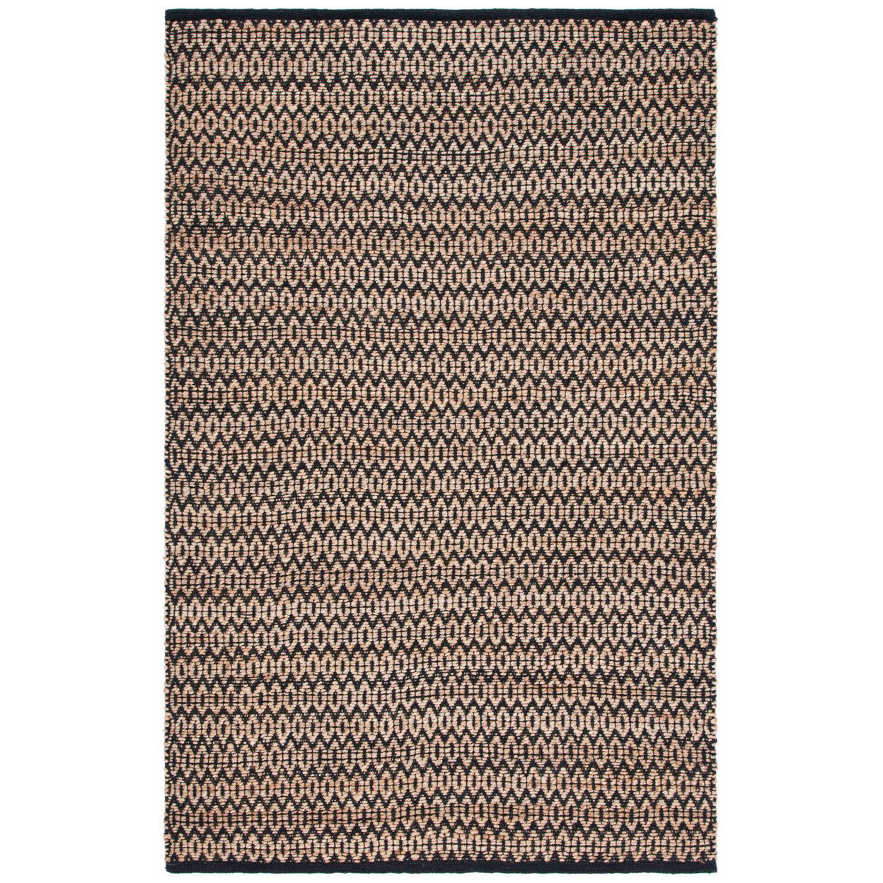 thumbnail image 7 of SAFAVIEH Natural Fiber Kalisha Geometric Area Rug, Natural/Black, 6' x 9', 7 of 7