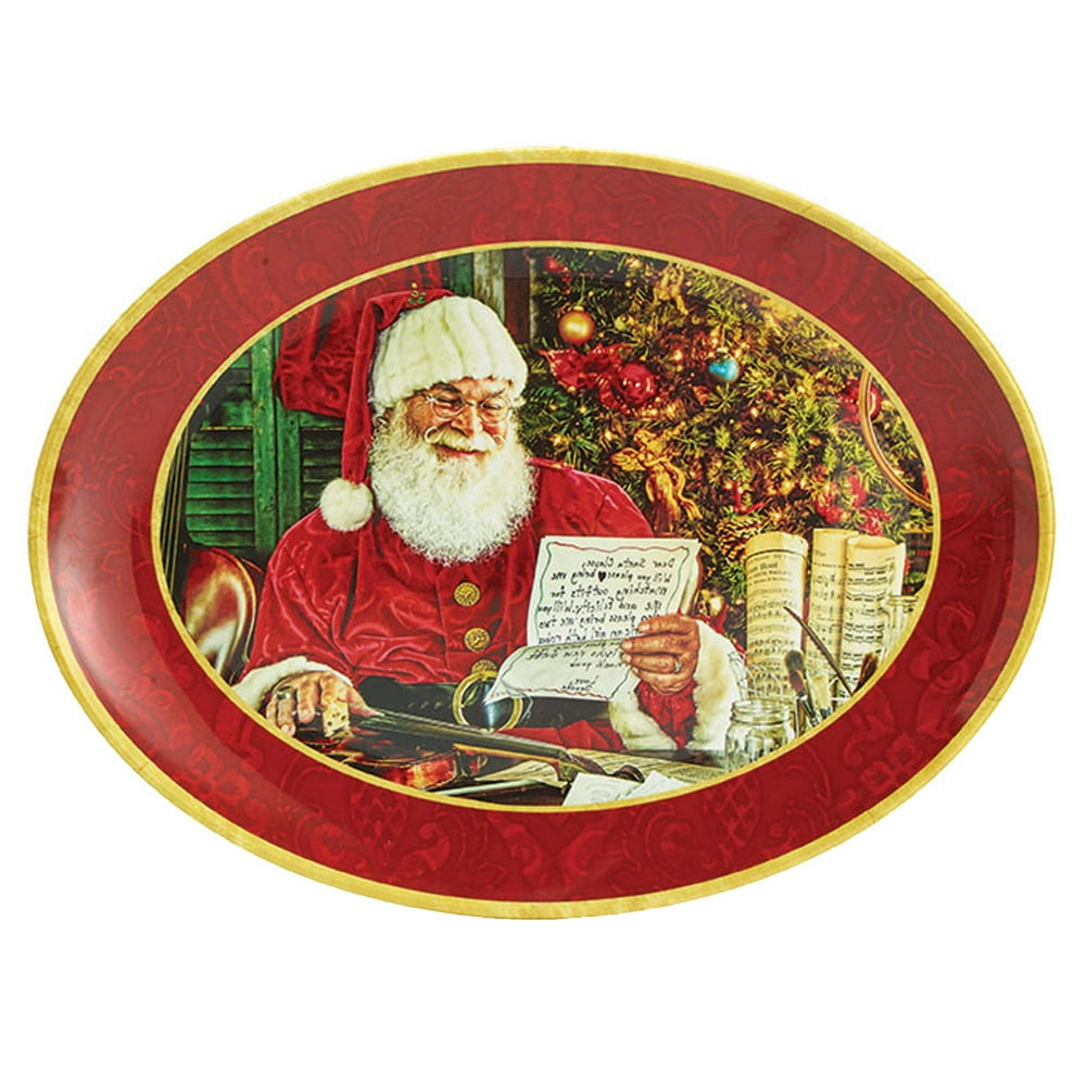 Melamine Christmas Platters 