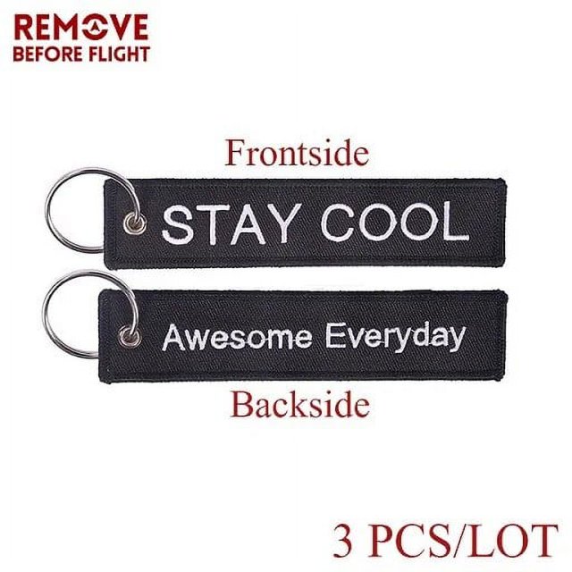 LLavero de cadena de moda, llaveros de lanzamiento, Bijoux para motocicletas y coches, bordado personalizado, 3 uds.
