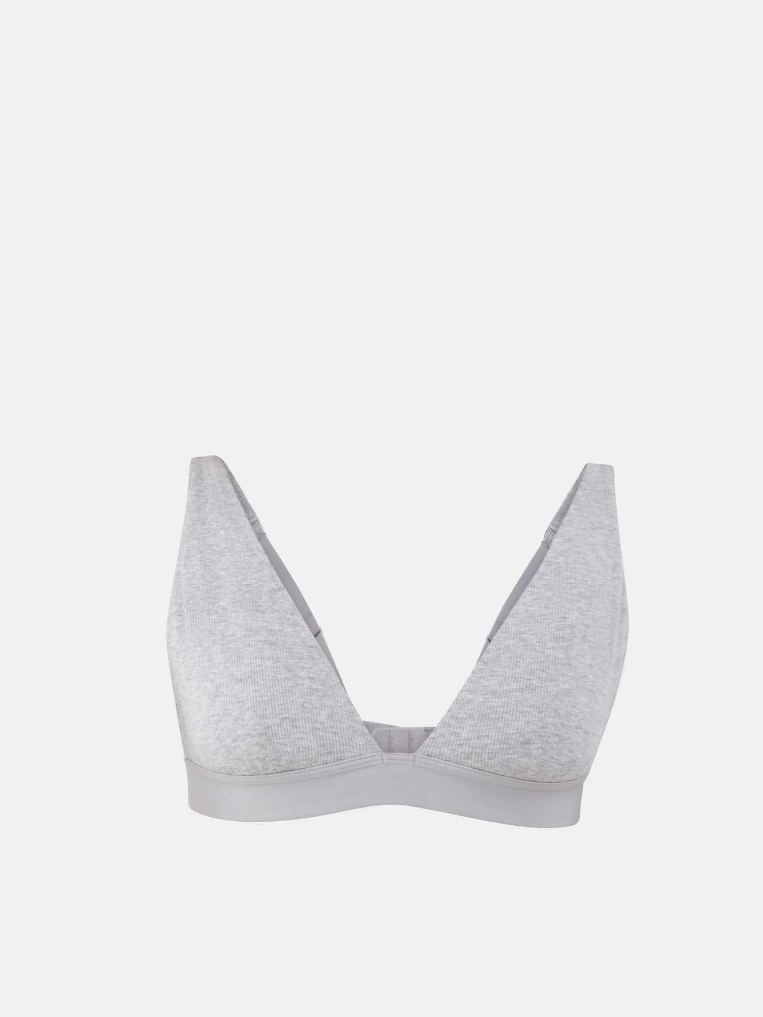 No Boundaries Cotton Stretch Ribbed Wirefree Plunge Bra, Women's XS-3XL