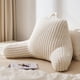 thumbnail image 1 of Almohada de lectura Blissful Diary grande con respaldo de franela color crema, 1 of 8