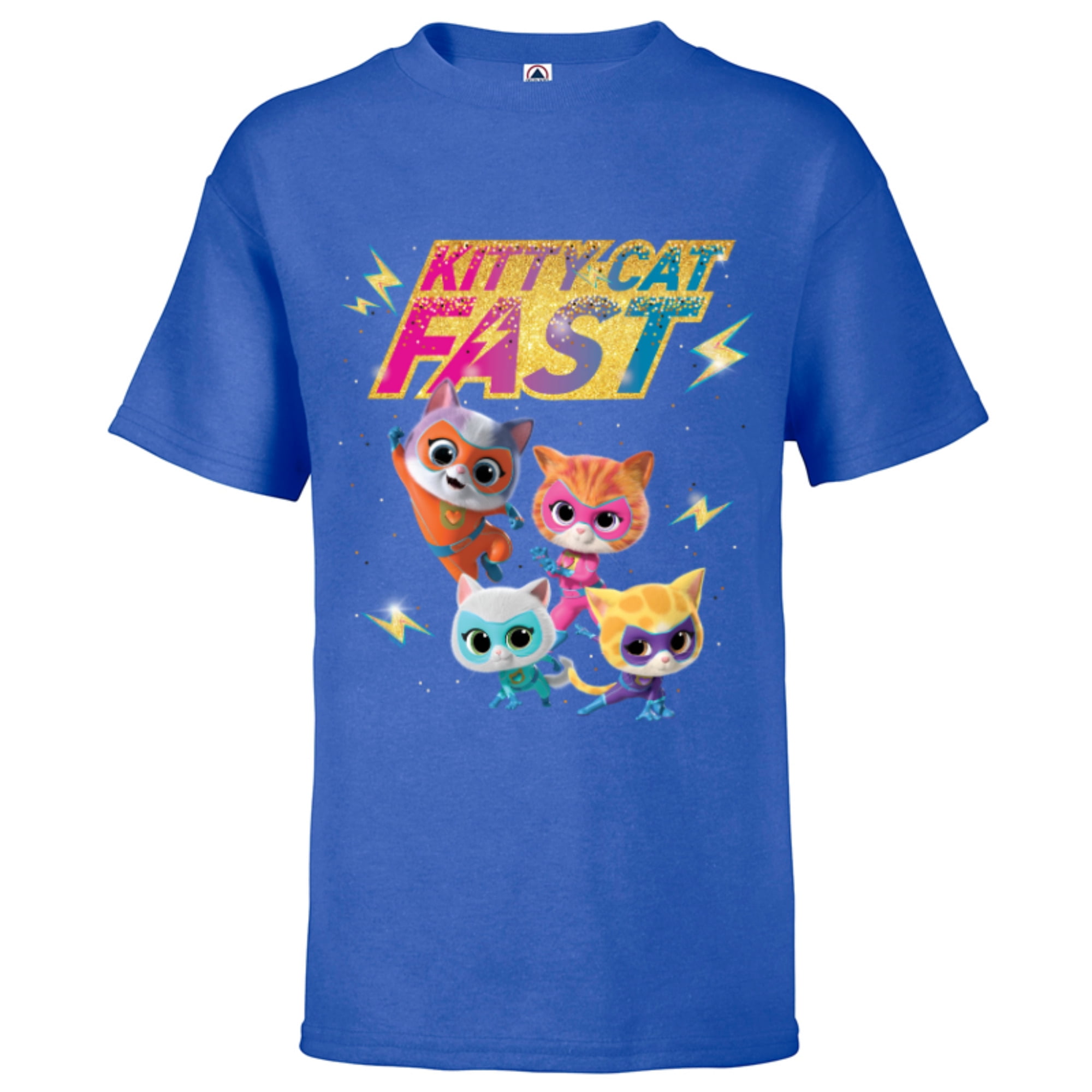 Disney Junior SuperKitties Full Team Kitty Cat Fast Short Sleeve T 