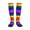 1 Black, variant on Pride Rainbow Flag Compression Socks for Women Men Circulation Graduated Supports Socks for Running Athletic Sports