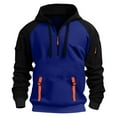 thumbnail image 2 of Wiicoznt Zip Up Hoodie for Men Loose Fit Light Weight Quarter Zip Long Sleeves Sweatshirts with Multi Pockets Warm Casual Comfortable Jackets, 2 of 5
