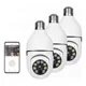 thumbnail image 1 of Kit 3pzs Cámara De Seguridad Foco Wifi Espía Giratoria 360, 1 of 7