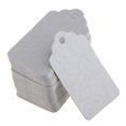 thumbnail image 3 of GUOOL 100pcs Christmas Gift Tag Wedding Kraft Paper Gift Lable Price Tags Grey, 3 of 8
