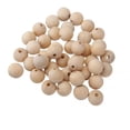 thumbnail image 1 of 100 Unids de Madera Natural Sin  Artesanales Joyas de Bricolaje Hallazgos 20mm Sunnimix Abalorios de madera sin terminar, 1 of 8