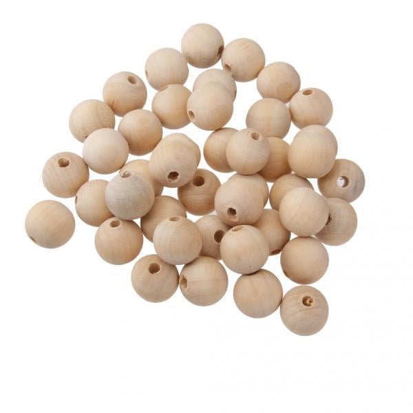 100 Unids de Madera Natural Sin Artesanales Joyas de Bricolaje Hallazgos 20mm Sunnimix Abalorios de madera sin terminar