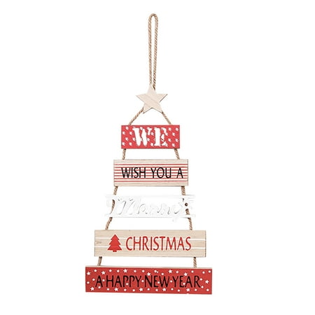 Image of Clearance! Ongmies Hangs Clearance Christmas Props Creative Hollow Wooden Charm Background Wall Hanging Photography Background Props Holiday Supplies Room Decor Red
