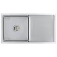 thumbnail image 4 of vidaXL Kitchen Sink Undermount Sink with Strainer Stainless Steel Sink Square, 4 of 83
