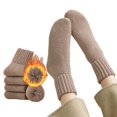 thumbnail image 3 of OYXSER 5 Pairs Womens Solid Mid Calf Socks, Elastic Cuff Warm Soft Fit Suitable for All-Day Wear, 3 of 7