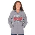 thumbnail image 4 of Funny Mother Saying Do What I Say Mom Womens Plus Size Graphic Zipper Hoodie Brisco Brands 2X, 4 of 5