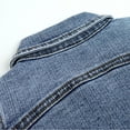 thumbnail image 4 of KIDSCOOL SPACE Baby Denim Jacket,Little Toddler Kids Simple Design Stretch Jean Coat,Light Blue,2-3 Years, 4 of 6