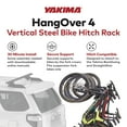 thumbnail image 3 of Yakima 4-Bike Vertical Hanging Hitch Mount Tilt-Away Bike Rack, HangOver 4, 3 of 13