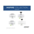 thumbnail image 5 of Inspire Collection Graphite Three-Light 18" Semi-Flush Mount, 5 of 10