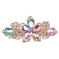 thumbnail image 2 of batmeuy Women Fashion Flower Leaf Crystal Rhinestone Hair Barrette Clip Hairpin Jewelry, 2 of 2