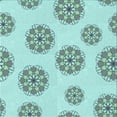 thumbnail image 1 of Ahgly Company Machine Washable Indoor Square Transitional Light Aquamarine Green Area Rugs, 4' Square, 1 of 7