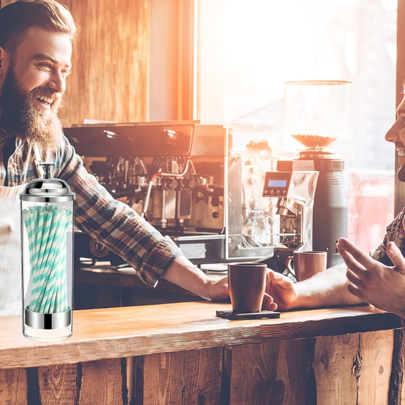 TABLZONE Straw Holders For Kitchen Counter Plastic 1Pcs