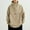 Khaki, variant on Clearance Sale Dihao Jackets for Men Plus Size Men's Casual Fashion Loose Half Zip Hooded Jacket Long Sleeve Hooded Casual Coat/Jacket Fashion Sweapants