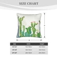 thumbnail image 4 of Bingfone Cartoon Cactus Linen Throw Pillow Covers Cushion Case Pocket Button Vintage Farmhouse Pillowcase for Sofa Couch Bed 20"x20", 4 of 9