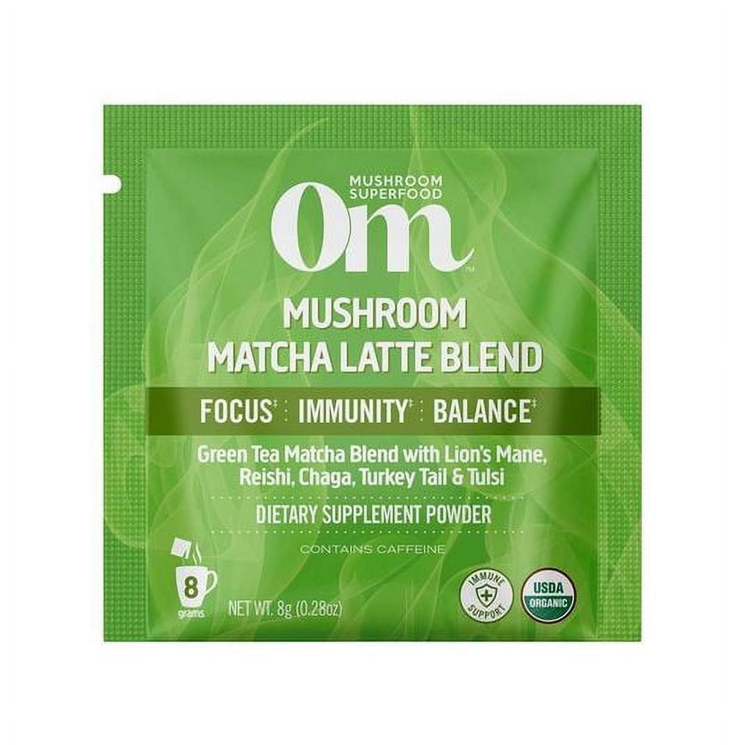 OM Mushroom Superfood Mushroom Matcha Latte Blend, Drink Mix, Organic-6 x 8.47 oz