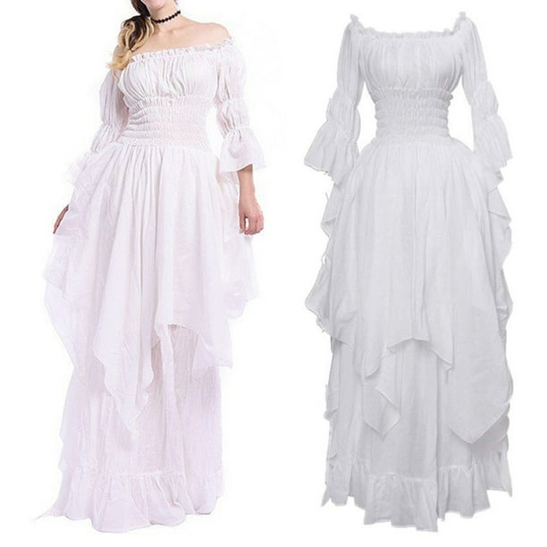 High low white dress with sleeves 2025