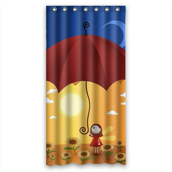 YUSDECOR The Light Of The Night Shower Curtain Polyester Fabric Bathroom Shower Curtain 36x72 inches