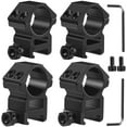 thumbnail image 2 of 1'' inch High/Middle Profile Scope Rings for Picatinny Weaver Mounts Heavy Duty, 2 of 13