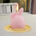 thumbnail image 5 of Folding Ear Rabbit Aromatherapy Candle, Cute Bunny Scented Candle for Girls, Romantic Gift for Girlfriend, Bedroom Ornament, Soy Wax Candle with Ylang, Rose, Jasmine, Osmanthus Scent, 5 of 6
