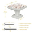 thumbnail image 4 of 4PCS Square Cabinet Fluorescence Knob Glowing in the Dark Furniture Drawer Pulls Handle with Screws Spring Birds, 4 of 5