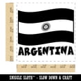 thumbnail image 2 of Argentina with Waving Flag Cute Self-Inking Rubber Stamp Ink Stamper - Black Ink - Large 1-1/2 Inch, 2 of 7