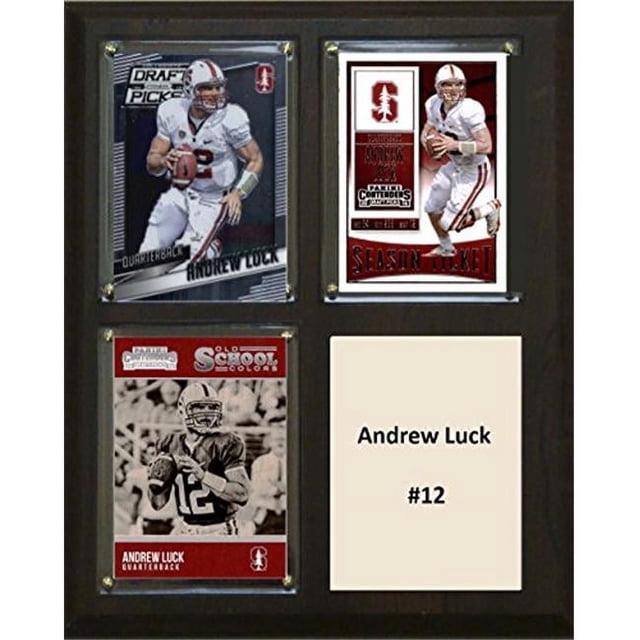 C & I Collectables 810LUCKCO 8 x 10 in. Andrew Luck NCAA Stanford Cardinal Three Card Plaque