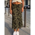 thumbnail image 4 of LMLYSoH Women's Long Floral Skirts Fashionable High Waisted Bodycon Going Out Fish Tail Mesh Skirt, 4 of 9