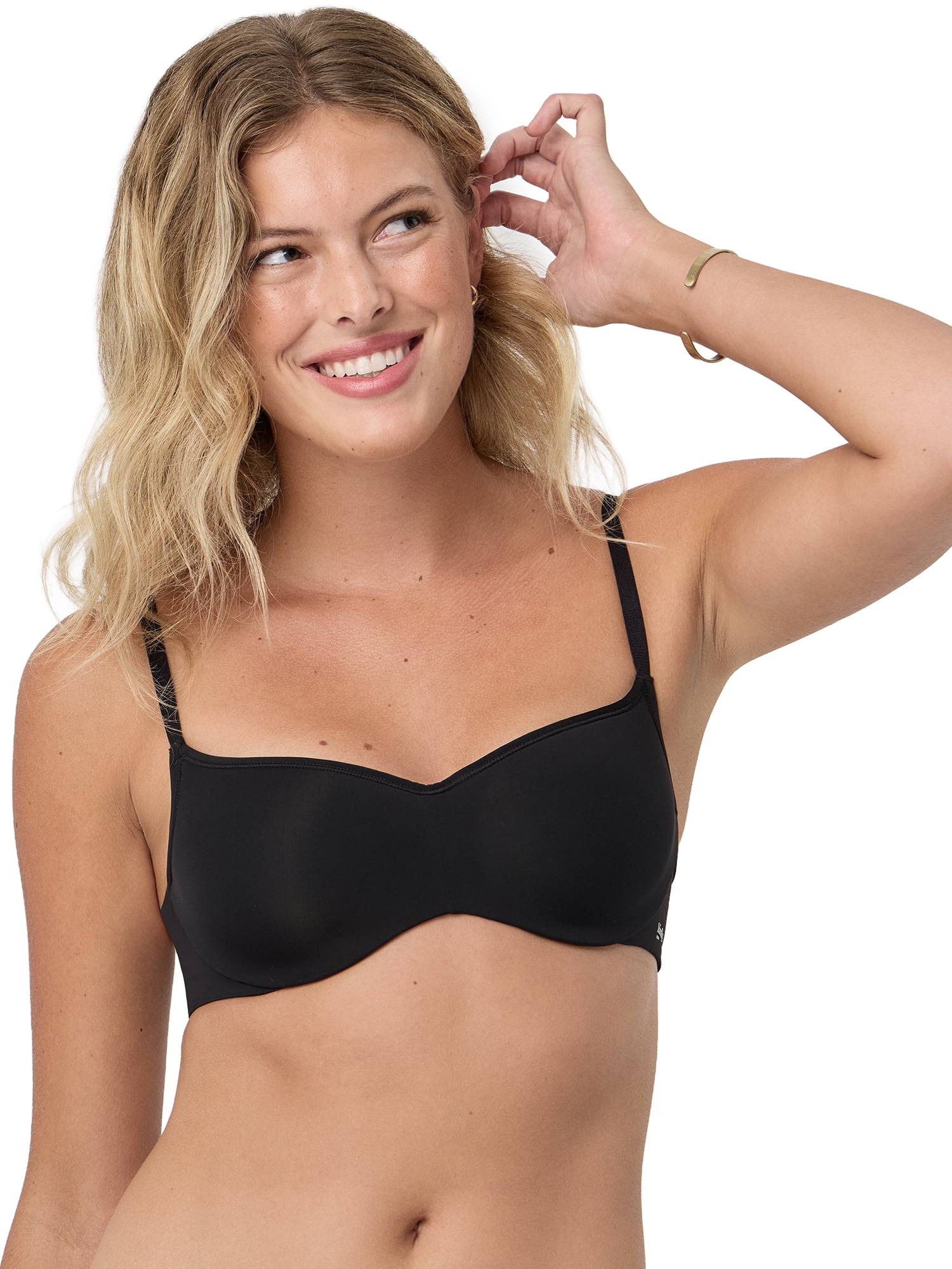 Kindly Yours Women’s So Comfy Wire-Free Balconette Push Up Bra, Sizes S-XXXL