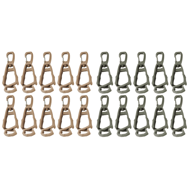 Clips para Guantes Clip Soporte Trabajadores La Construcción (Camel) 10 Uds.