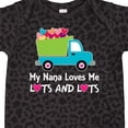 thumbnail image 4 of Inktastic Nana Loves Me Grandson Boys Boys Baby Bodysuit, 4 of 5