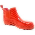thumbnail image 2 of Rubber Rain Boots for Women - 5" Waterproof Ankle Boots for Women - Rain Footwear, Garden Boots for Ladies, Orange/Red, Size 10, 2 of 3