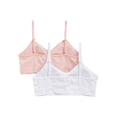 thumbnail image 3 of Wonder Nation Girls' Seamless Ruched Recycled Bra, 2-Pack, Sizes XS-2XL, 3 of 4