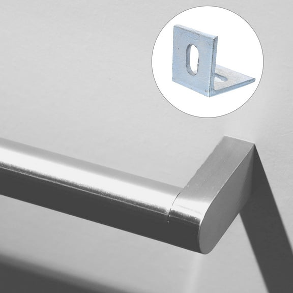 WHAMVOX 10Pcs Right Angle L-shaped Brackets Corner Braces L-shaped Bracket Metal L Brackets for Shelves