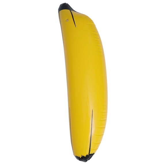 Yellow PVC Inflatable Banana Toy Creative Gift for Playing Use Great Photo Prop Home Decor 1 Piece