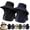 Black+blue, variant on Spring/Summer Fisherman's Hat Detachable Outdoor Fishing Hiking UPF50+ Face Covering Neck Protection Wide Brim Sun Hat