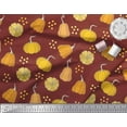 thumbnail image 3 of Soimoi Red Cotton Jersey Fabric Pumpkin Vegetable Print Fabric by the Yard 58 Inch Wide, 3 of 3