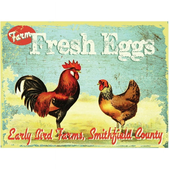 Early Bird Farms Metal Sign
