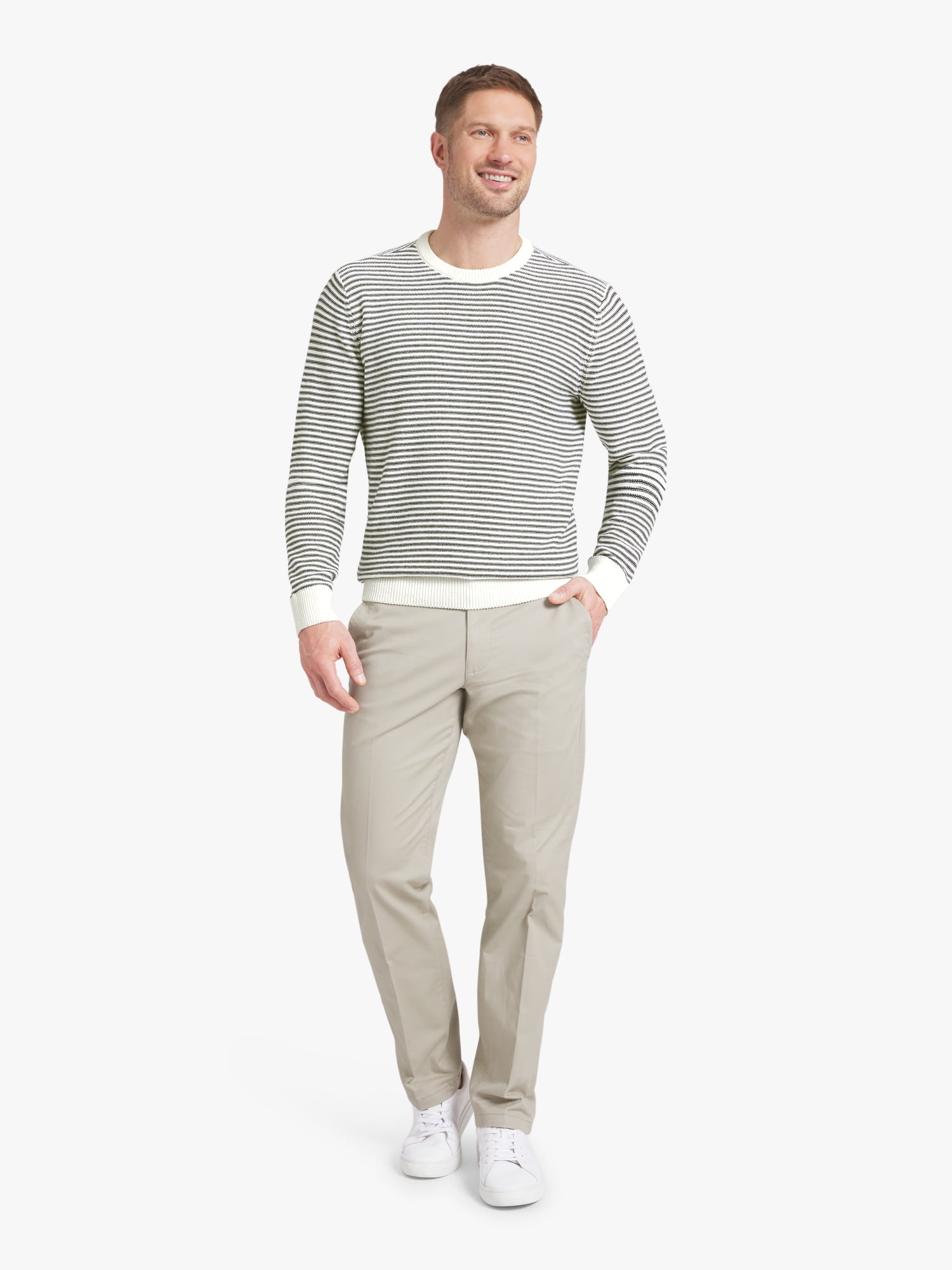 Chaps Men's & Big Men's Long Sleeve Crewneck Sweater, Sizes S-3XL