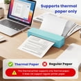 thumbnail image 5 of Portable Thermal Printer, Inkless Wireless Travel Printer for Android & iOS, Compatible with US Letter, A4, A5, B5 Thermal Paper, 5 of 11