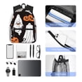 thumbnail image 6 of Lsque Halloween Ghosts And Pumpkins Classic Casual Backpack - Large Capacity Water-Resistant Backpack for School, Work, Travel, and Outdoor Activities, 6 of 8