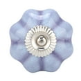 thumbnail image 3 of Paquete de 3 pomos para cajones y puertas de armarios, tiradores de cerámica de color azul claro con forma de calabaza, 3 of 8